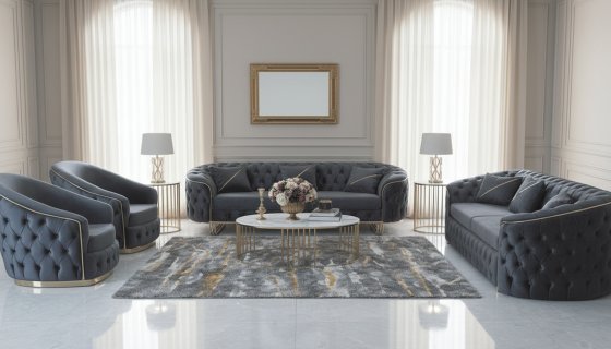 MAJESTE SOFA SET ONE 3 SEAT IS EXTANDABLE 