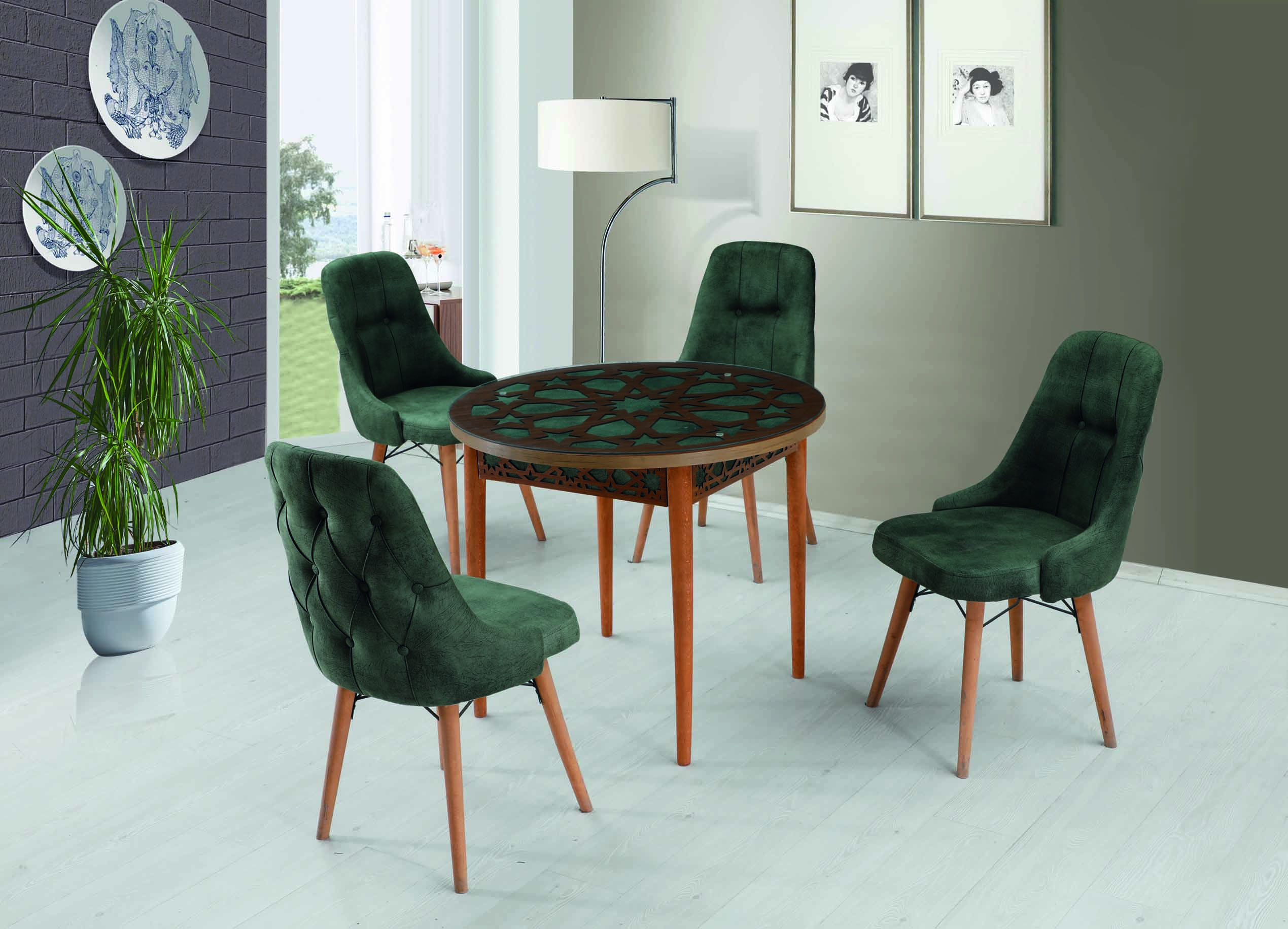 OVAL TABLE CHAIR SET